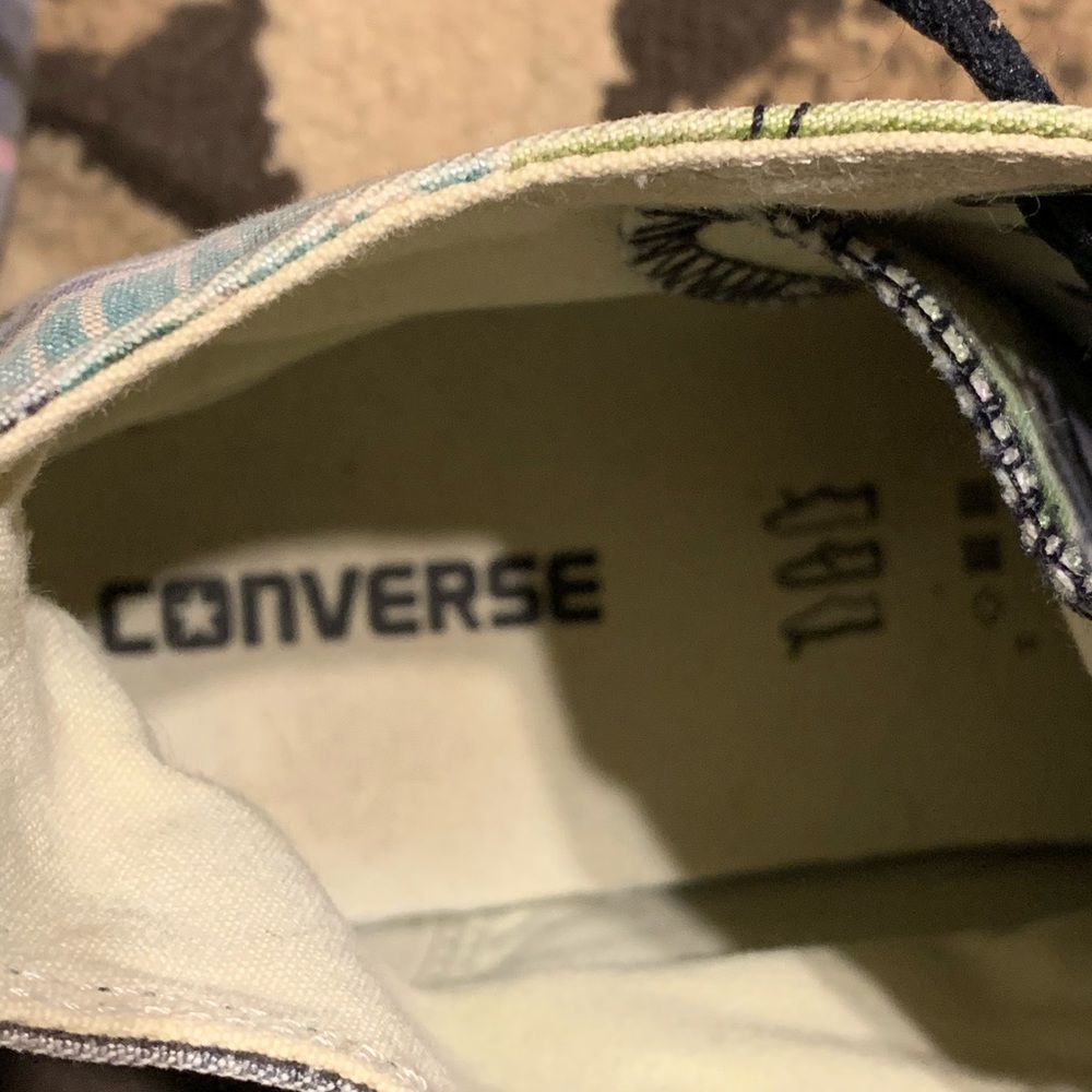Neon Jungle Converse High-tops; size 12 - Picture 6 of 6